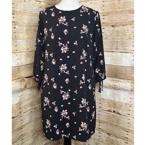 A NEW DAY FLORAL PRINT CASUAL SPECIAL OCCASION WEDDING GUEST CAREER WEAR DRESS